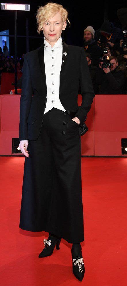 Tilda Swinton in Chanel at the 'Isle of Dogs' 68th 